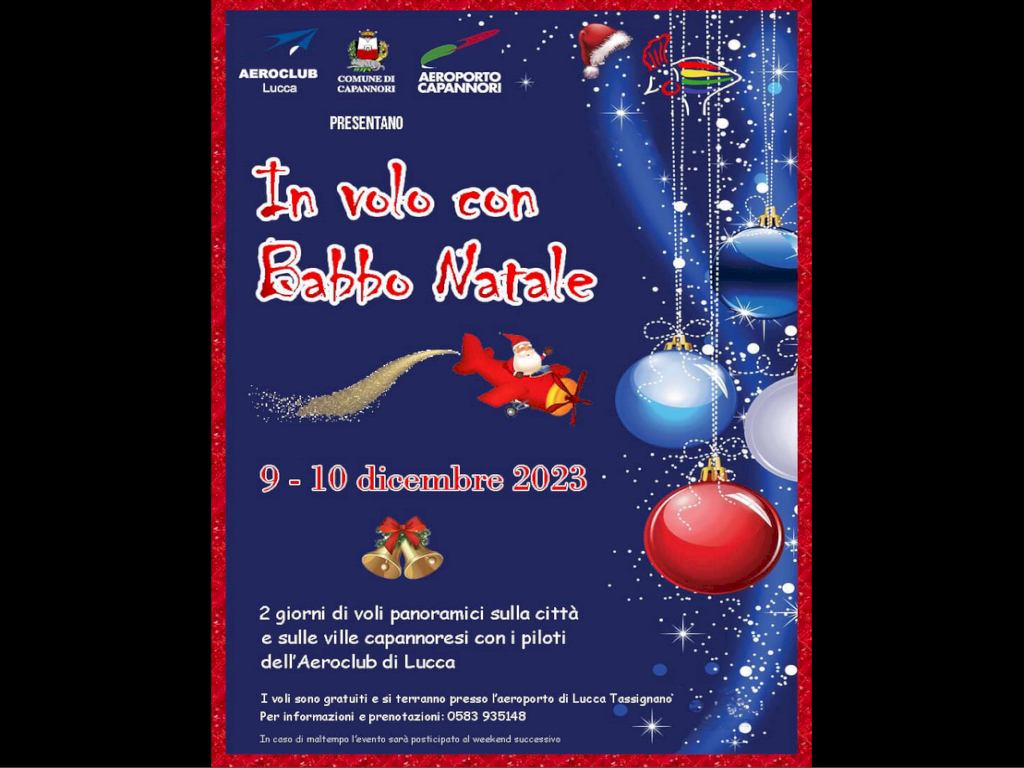 FLIGHT WITH SANTA CLAUS 9 - 10 December 2023