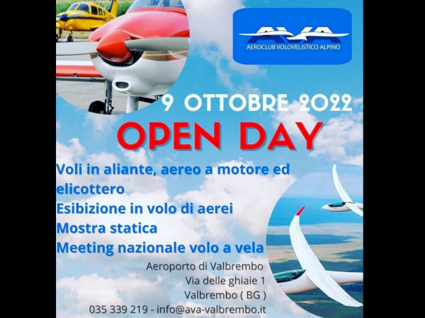 OPEN DAY AVA 9 October 2022