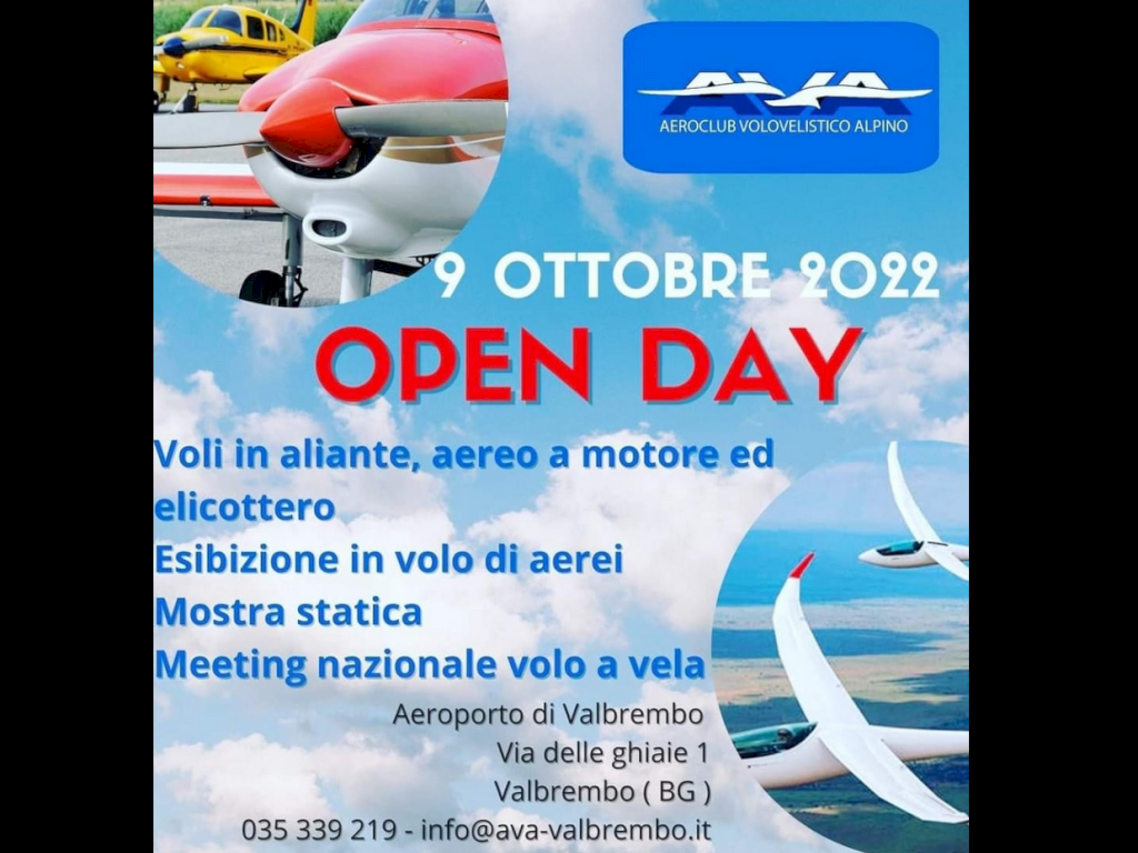 OPEN DAY AVA 9 Ottobre 2022