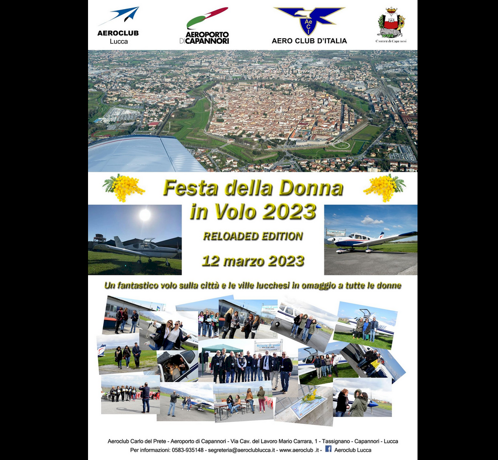 FESTA DELLA DONNA IN VOLO