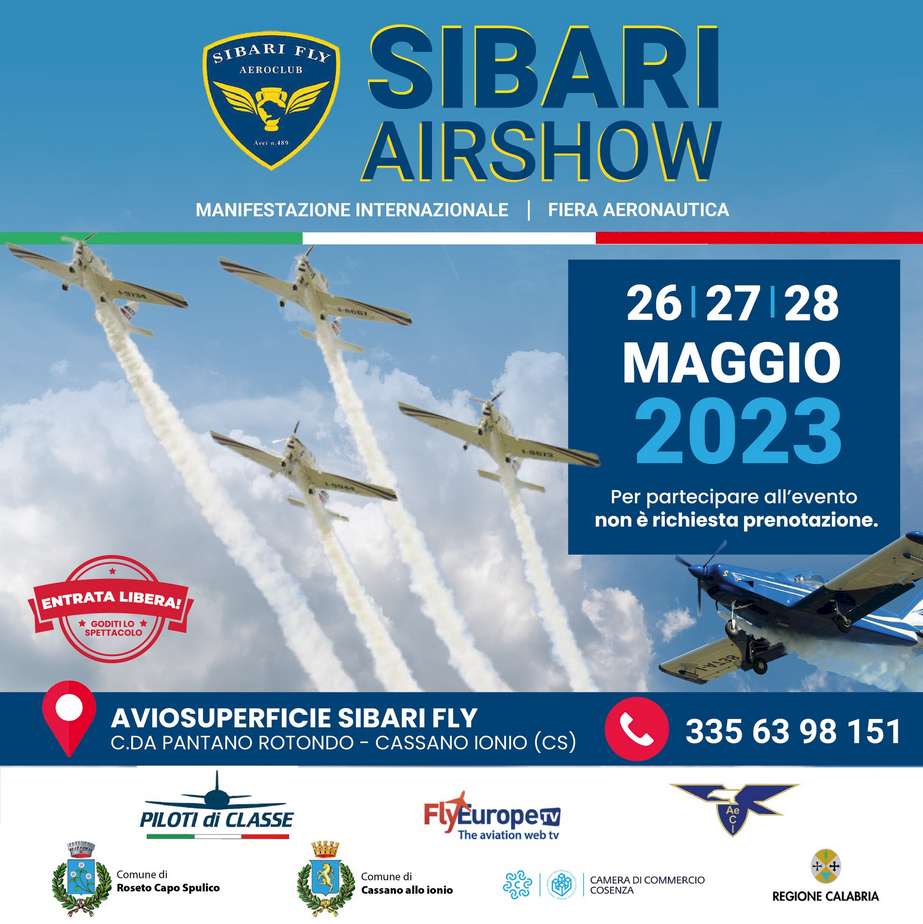 SIBARI AIR SHOW 26-27-28 Maggio 2023